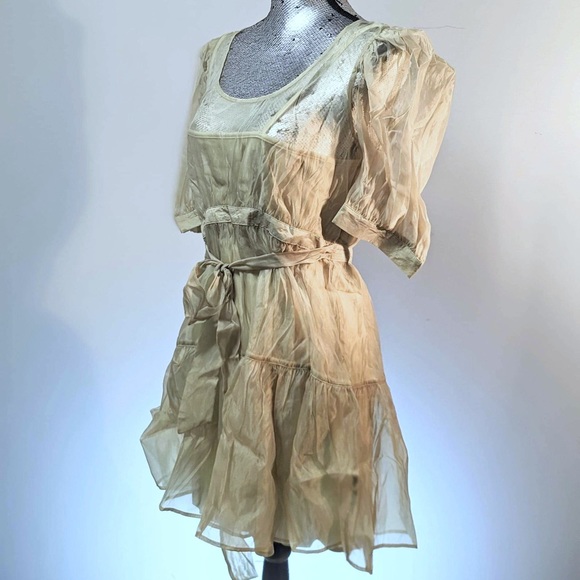 NWT Danielle Bernstein Womens Ruffled Mini Dress Large - Picture 9 of 9